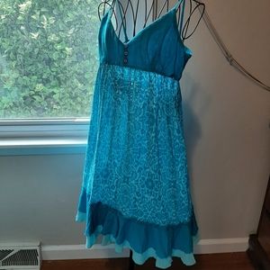 So blue summer dress